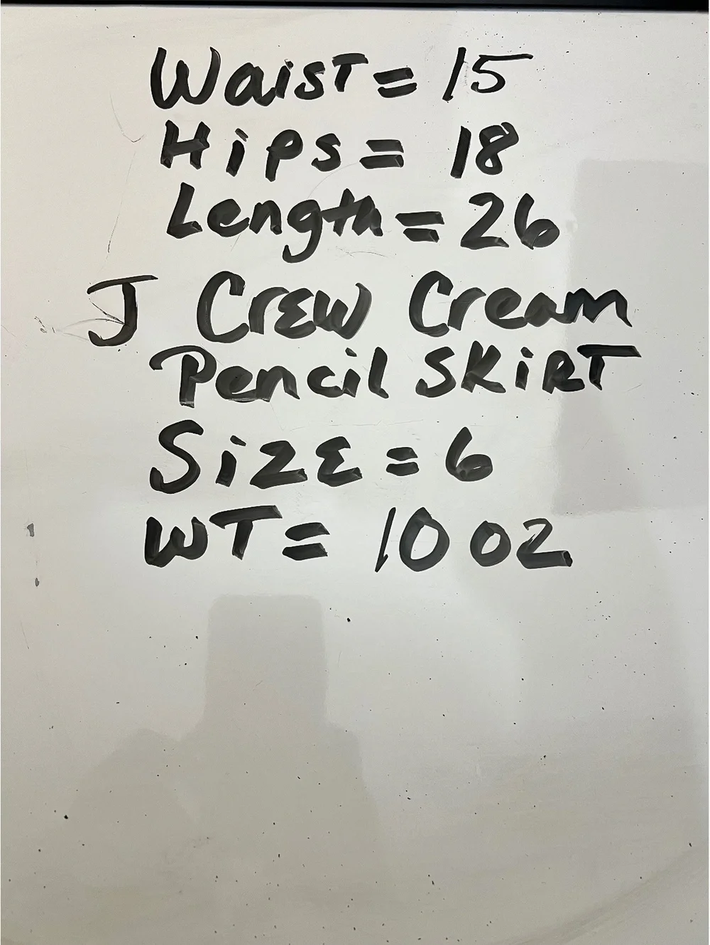 J.Crew Ivory Pencil Preppy Officecore NWT-Size 6